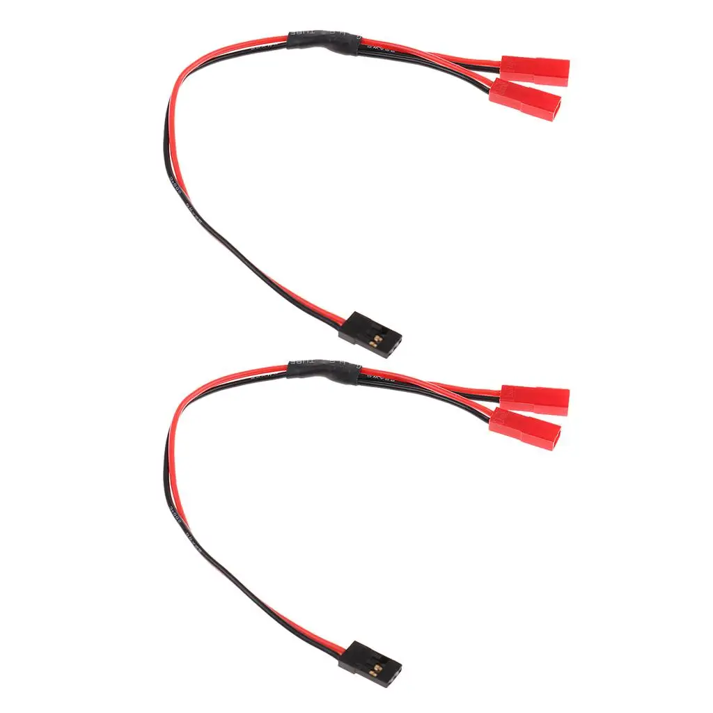RC Connector Adapter 23cm Y Splitter Cable Silicone Wire RC Helicopter Line Battery Accessories for Mini Quadcopter