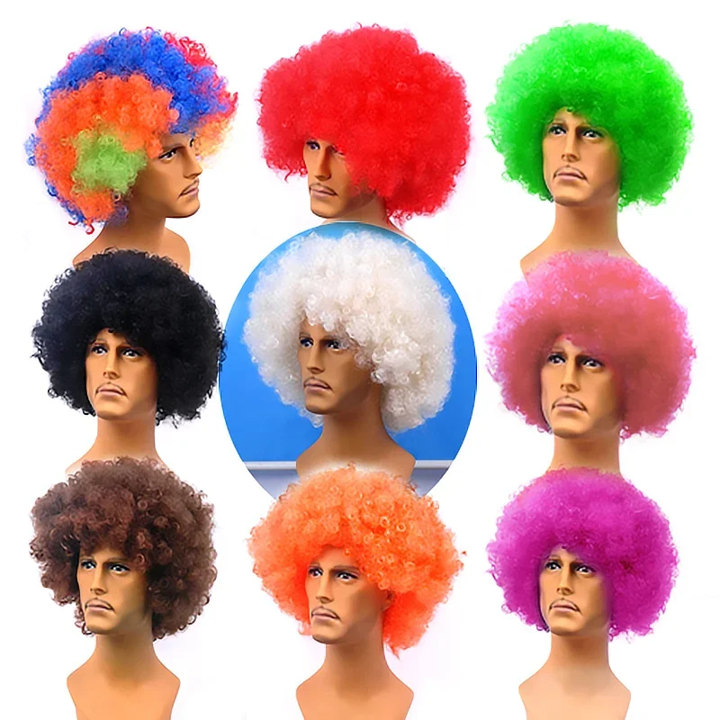 Men's Explosive Head Party Wig Full Headgear Playing Clown Show Performance Props Literary Entertainment Festival Party Supplies