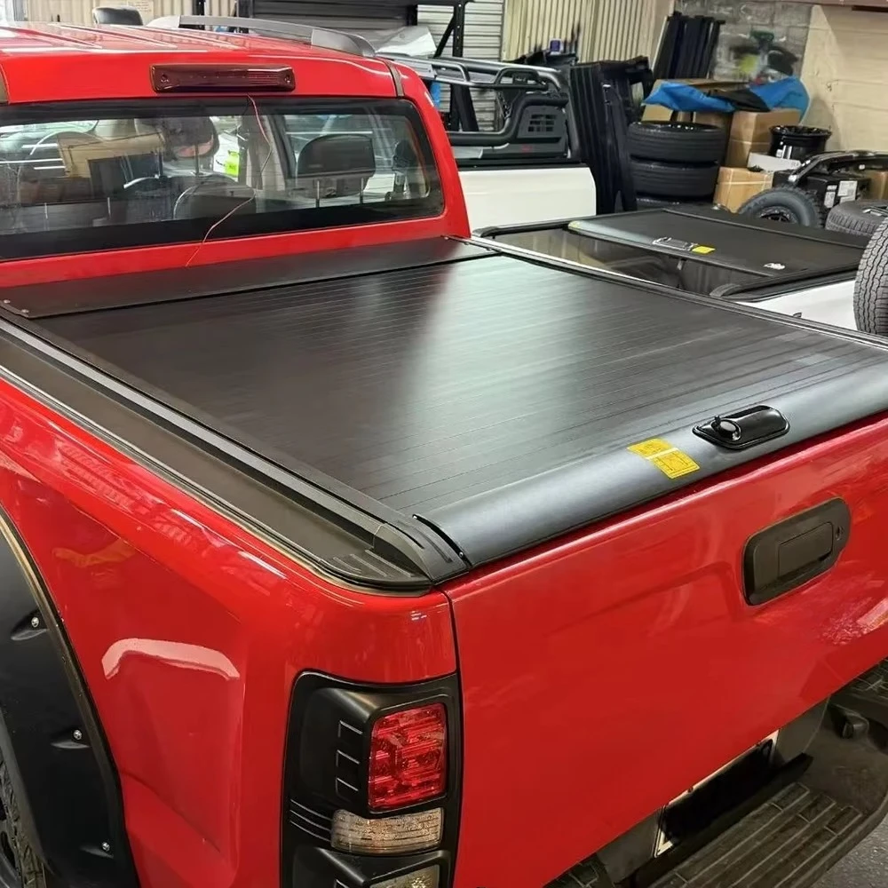 Roll-up Ute Retractable Tonneau Cover Aluminum Roller Shutter Pickup Truck Bed Cover for Foton Tunland V9 Amarok Raptor