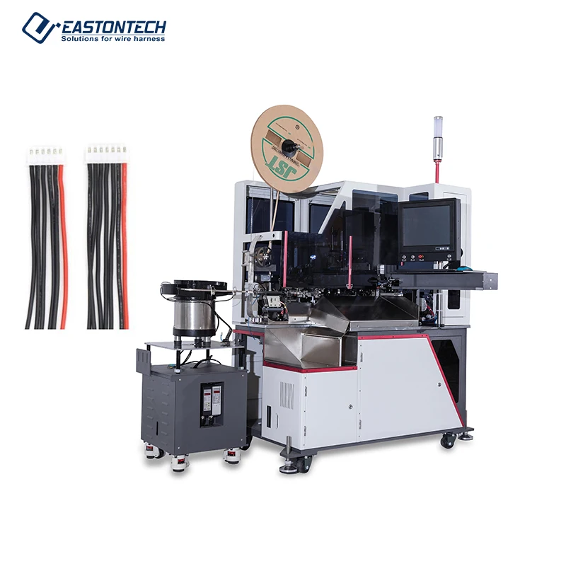 EASTONTECH EW-22H Fully Automatic Wire Cable Cutting Stripping Crimping Single End Plastic Shell Inserting Crimping Soldering