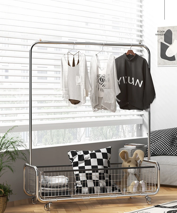 

Light luxury high-end clothes and hats overnight storage clothes rack good things