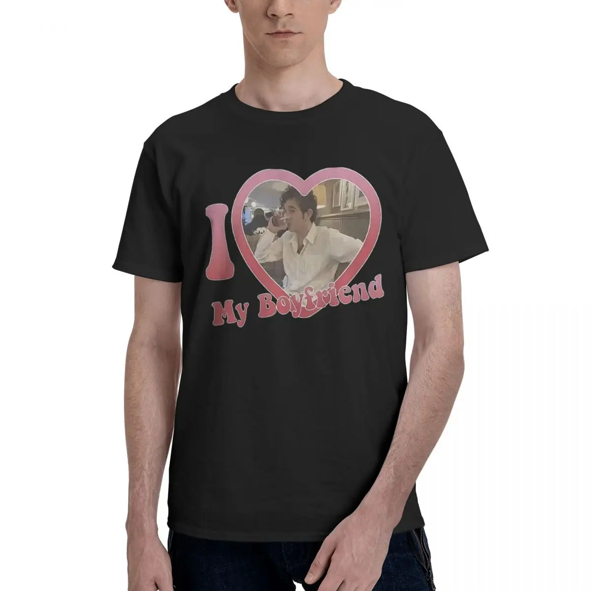 

I Love My Boyfriend Matty Healy, повседневные дышащие удобные топы из 100% хлопка, футбольные рубашки, забавная рубашка 2025 г.