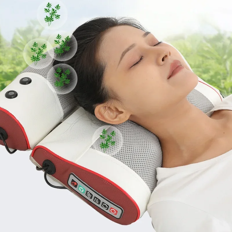 Electric Neck Massager Pillow Multifunctional Massage Pillow Device Massageador Relaxation Pillow Massager