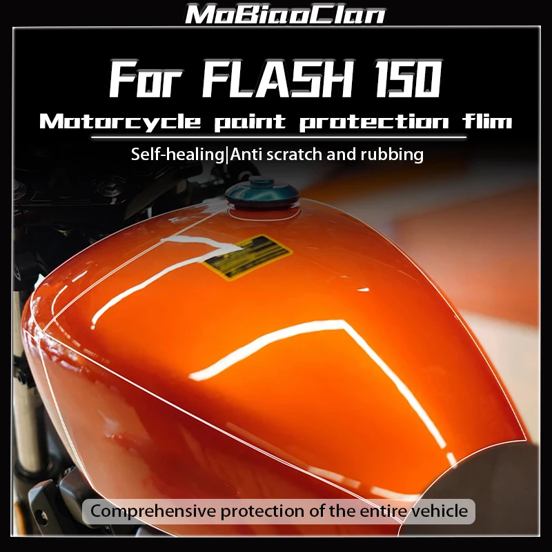 For QJMOTO FLASH 150 Motorcycle Invisible Coat Repair Film Waterproof And Scratch Resistant Sticker Modification Accessories