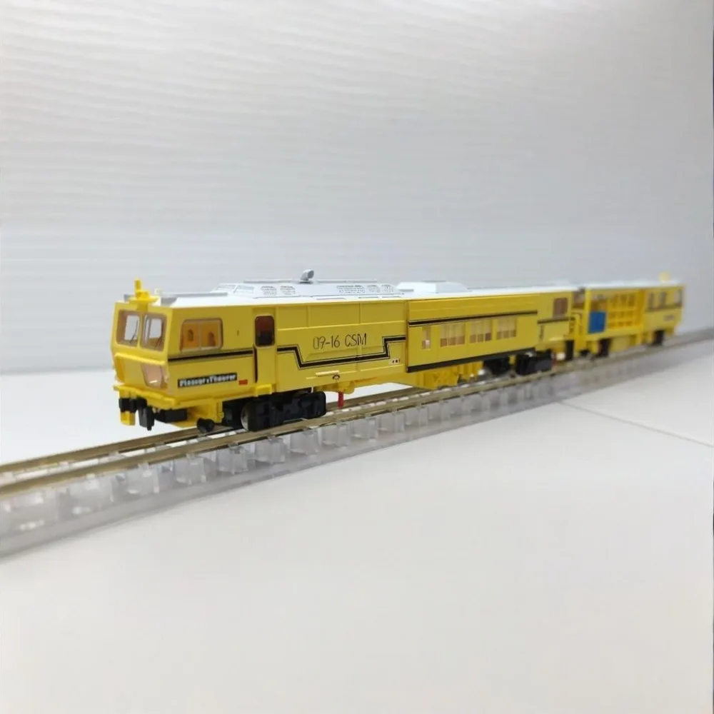 N-نوع 1/160 نموذج قطار السكك الحديدية لودر أطفال بالريموت كنترول متعددة الوظائف آلة الدك الأصفر 4787 قطار مجموعة الصبي لعبة هدية #4