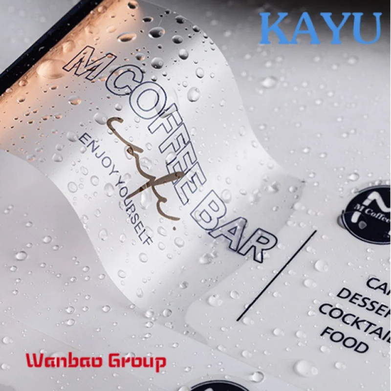 Custom  Pvc Water Resistant Point Sticker Clear Sticker Label Plastic Transparent Label Sticker for Bottle and Jar