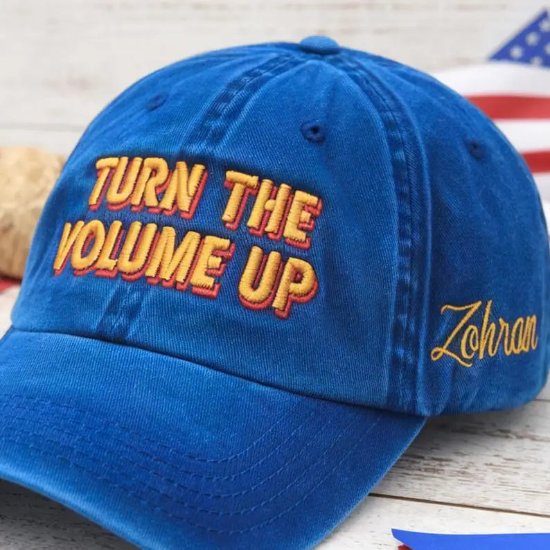 Embroidered Turn the Volume Up Hat, New Mayor Zohran Cap, NYC 2026, Zohran For NYC, Progressive Hat, Mayor Mamdani Hat