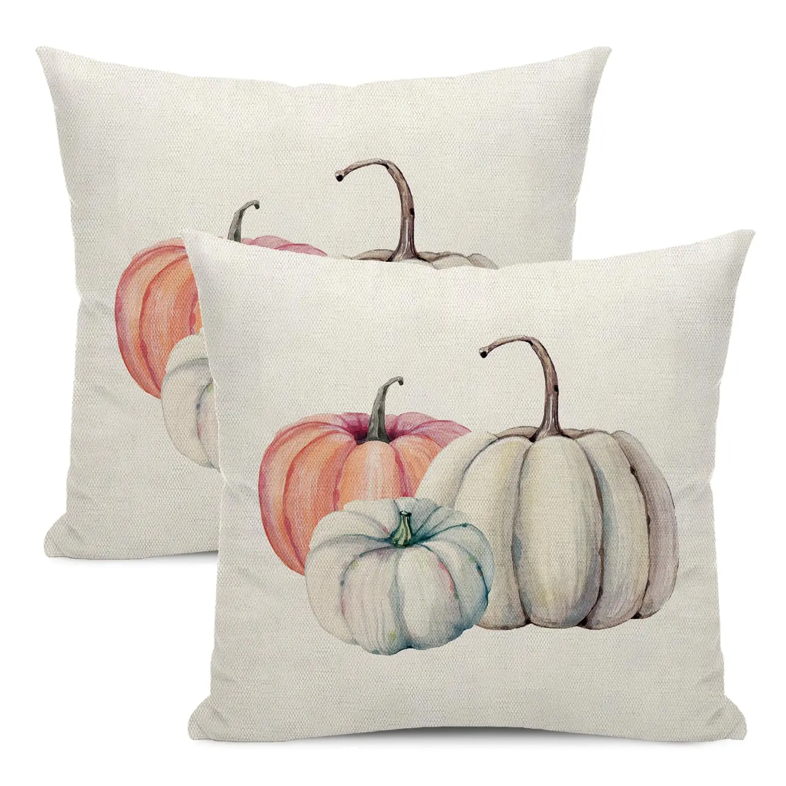 

Fall Decor Pillow Covers 18X18 Inch Set of 2 Throw Pillow Cases Autumn Pumpkin Cushion Cases Thanksgiving Decor for Couch Sofa