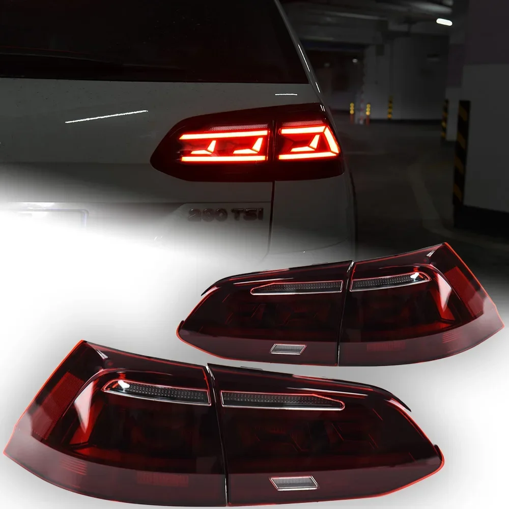 Car Lights for Golf 7.5 Variant Tail Light  7.5 Alltrack Led  Lamp Rear Trunk Stop Dynamic Signal Animation Auto Accessory