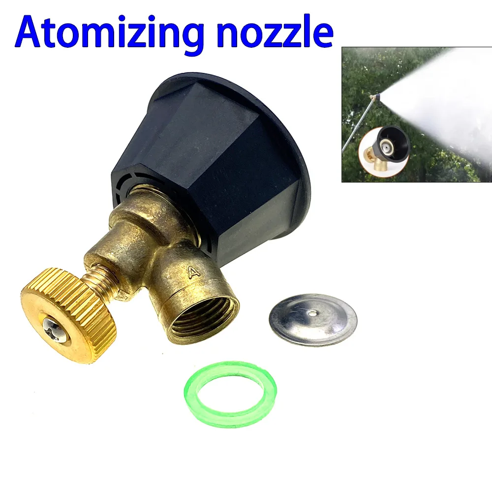 11Pcs Black cyclone atomizing spray head Agricultural high-pressure adjustable pure spray head Wind proof adjustable spray