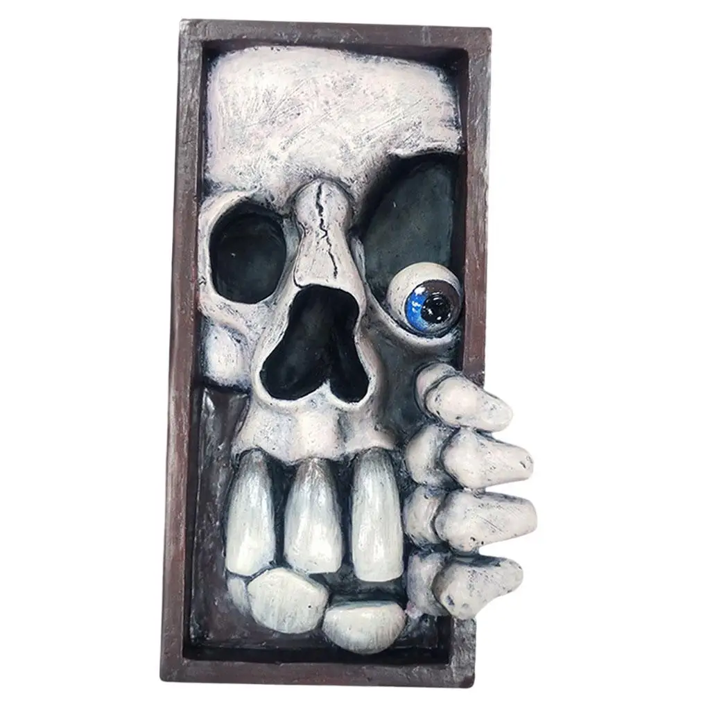 Monster Bookend Statue Resin Peeping On Bookshelf Sculpture Party Ornament