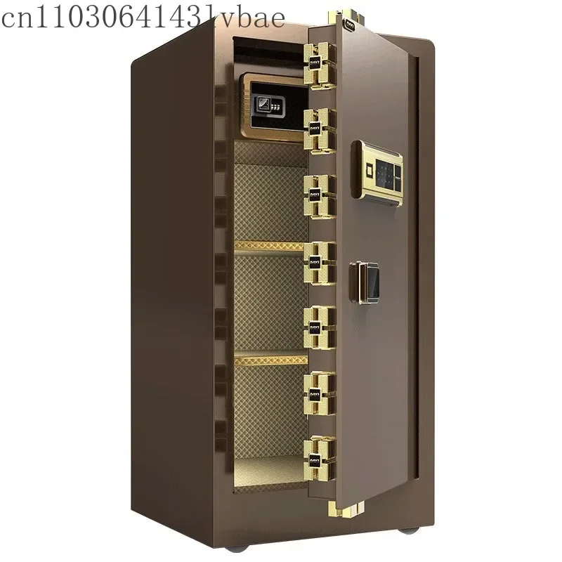 1m Height All Steel Anti-theft Safe Box, Fingerprint Password In-wall Safe Cabinet For Home Office