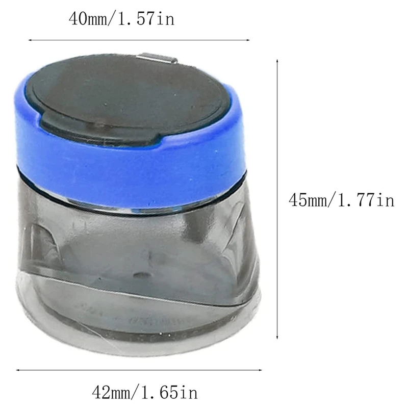 4 Pcs Sharpener, Sharpener For Students, Manual Sharpener, Double Hole Sharpen, Triangular Pencil Sharpener, Blue