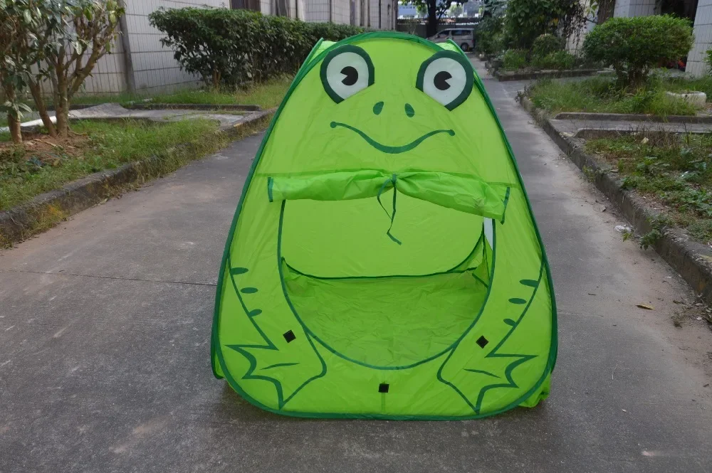 Kawaii impermeabile Green Frog Play House tenda giocattoli bambini Outdoor Beach Animal Tent Toys for Kids Baby Toddlers regali di natale