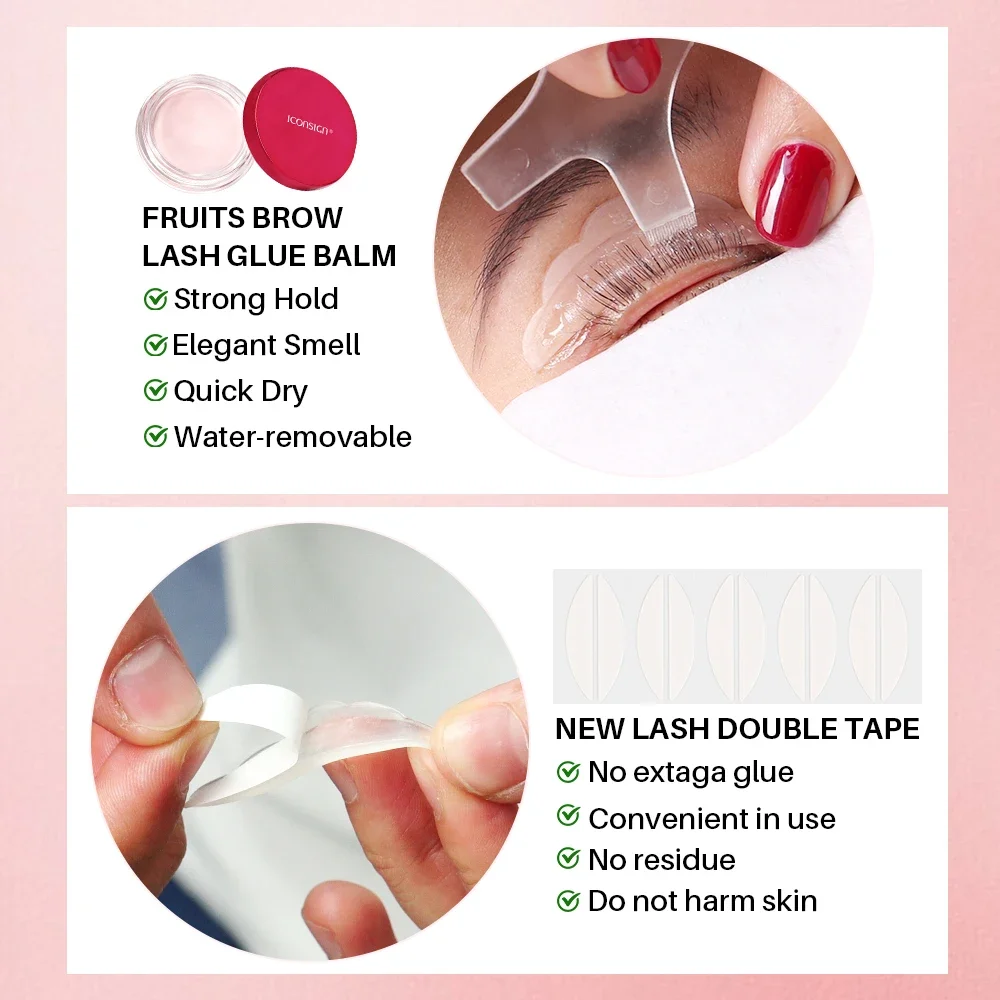 ICONSIGN Glue Balm Lash Lift Kit Eyelash Perming Kit Enhancer Curling Lash Lifting for 30 To 45 Days Makeup Tools Fast Shipping