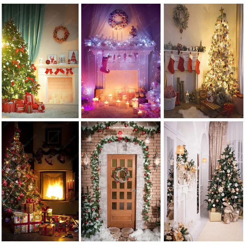 

Christmas Theme Photography Background Snowman Christmas tree Children Portrait Backdrops For Photo Studio Props 211114 SDSD-06