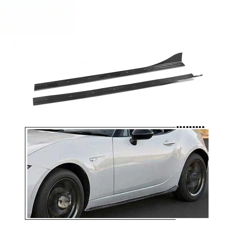 High Quality Carbon Fiber Side Skirts Exterior Modification Parts Fit For MX-5 ND Miata 2 Door Convertible 2016-2017