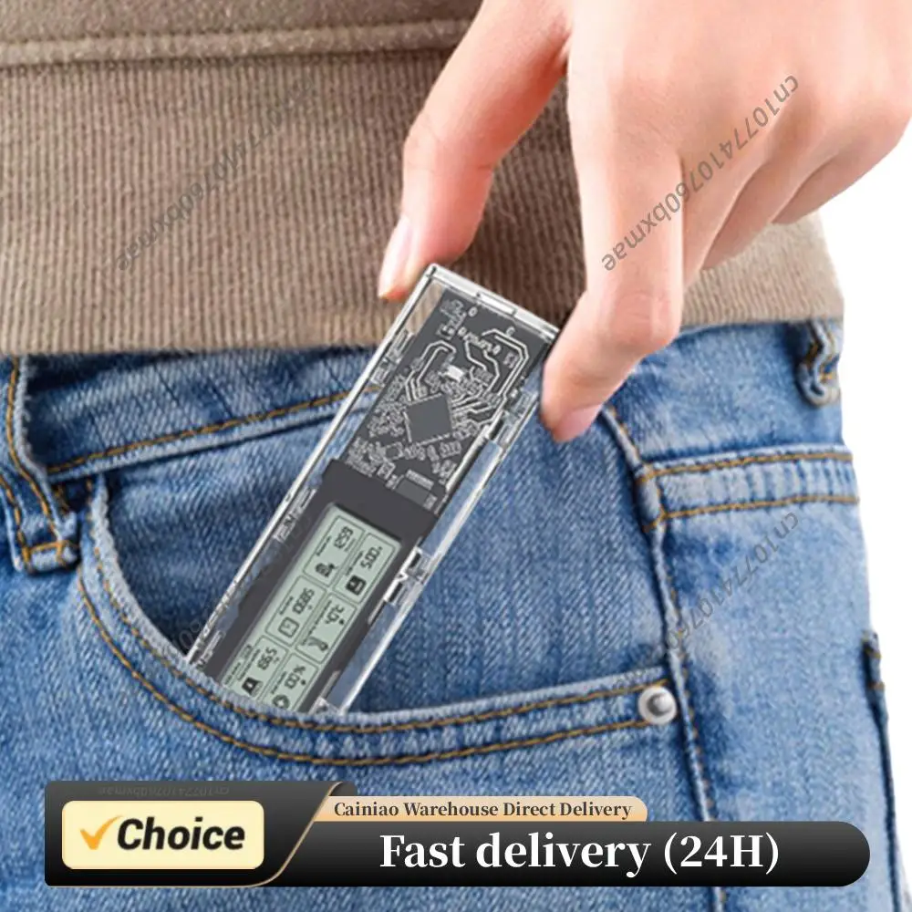 

Корпус для накопителя M.2 NVMe/NGFF с интеллектуальным цифровым дисплеем и функцией мониторинга состояния, универсальный, Type-C 3.2, модель SL-TN10-P-AC