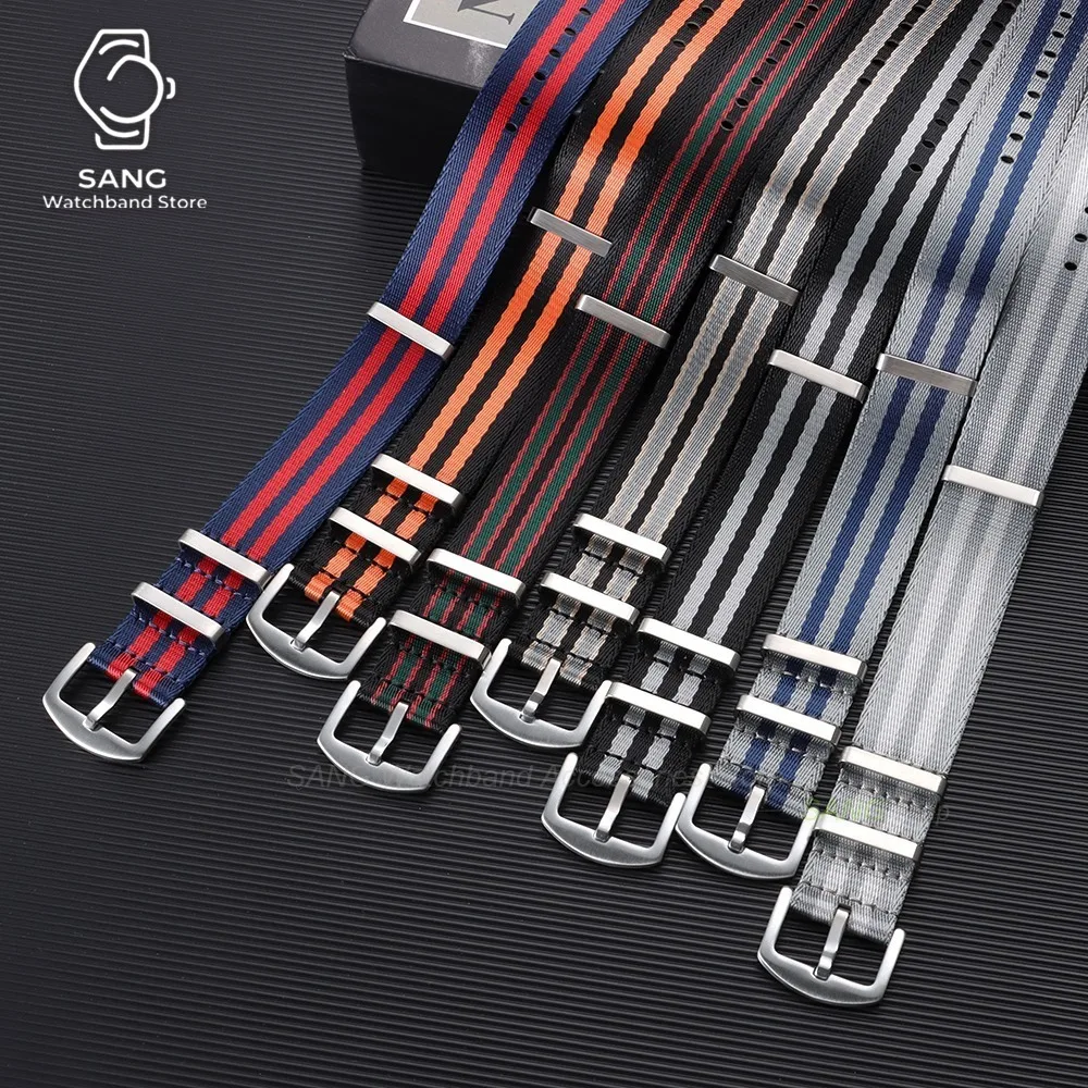 20/22mm High Quality Nylon Watchbands Universal Watch Strap Sport Wristband for Omega for Rolex for Tudor for Hamilton for Seiko