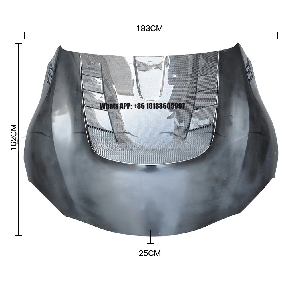 

Half Carbon Fiber Front Engine Hood Cover Bonnet for Toyota Supra A90 MK5 Body Kits Auto Tuning