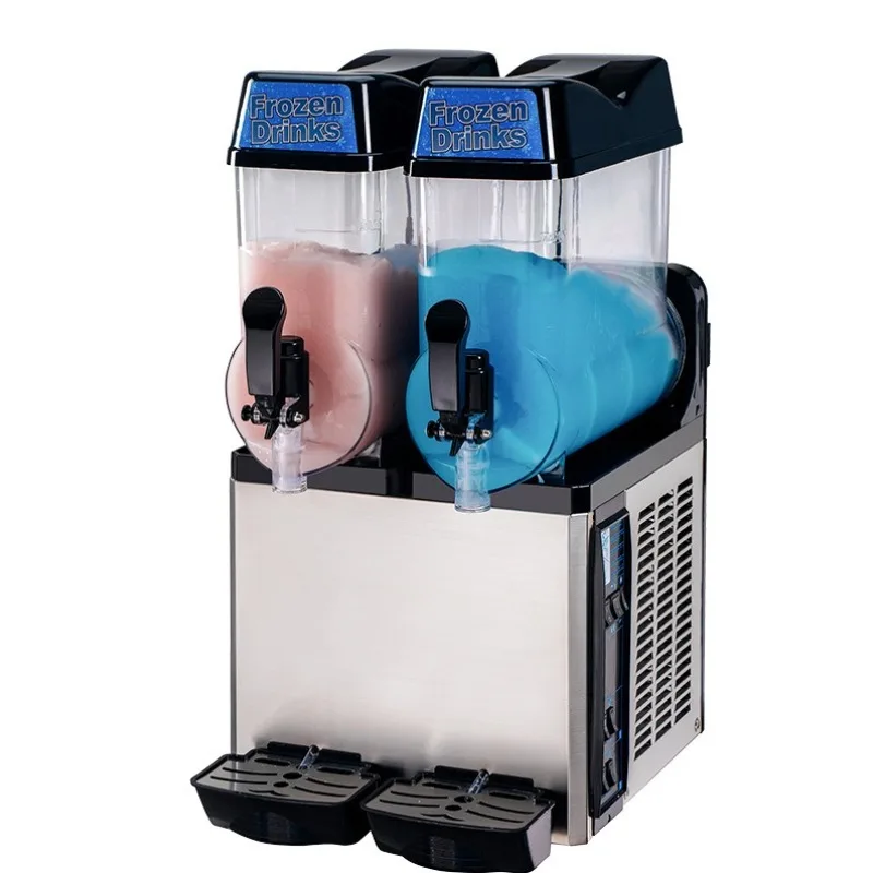 12L slush machine single and double cylinder smoothie machine juicer three cylinder snow melting machine commercial