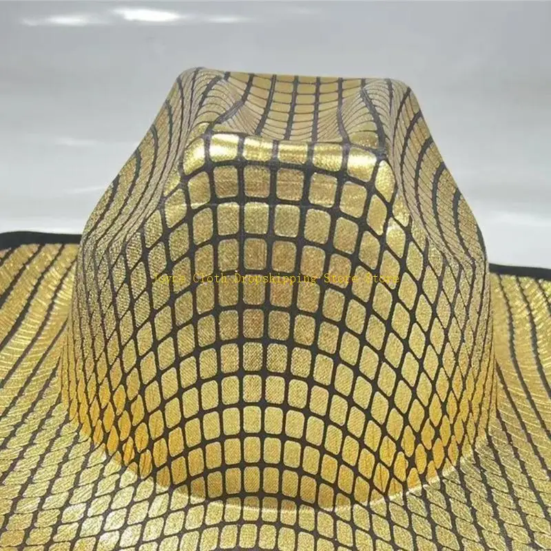 قبعة رعاة البقر اللامعة معكوسة، قبعة ديسكو، كرة الجاز متعددة الاستخدامات للتصوير في الشوارع 10 أقراص مضغوطة