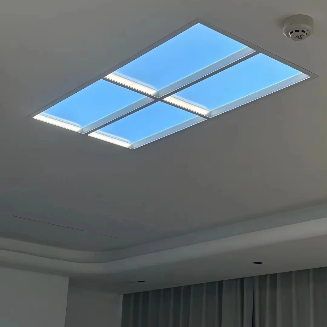 Indoor Artificial Sunlight High CRI Light Recessed Window Blue Sky Roof Imitation Light Emitting Diode Ceiling Virtual Skylight