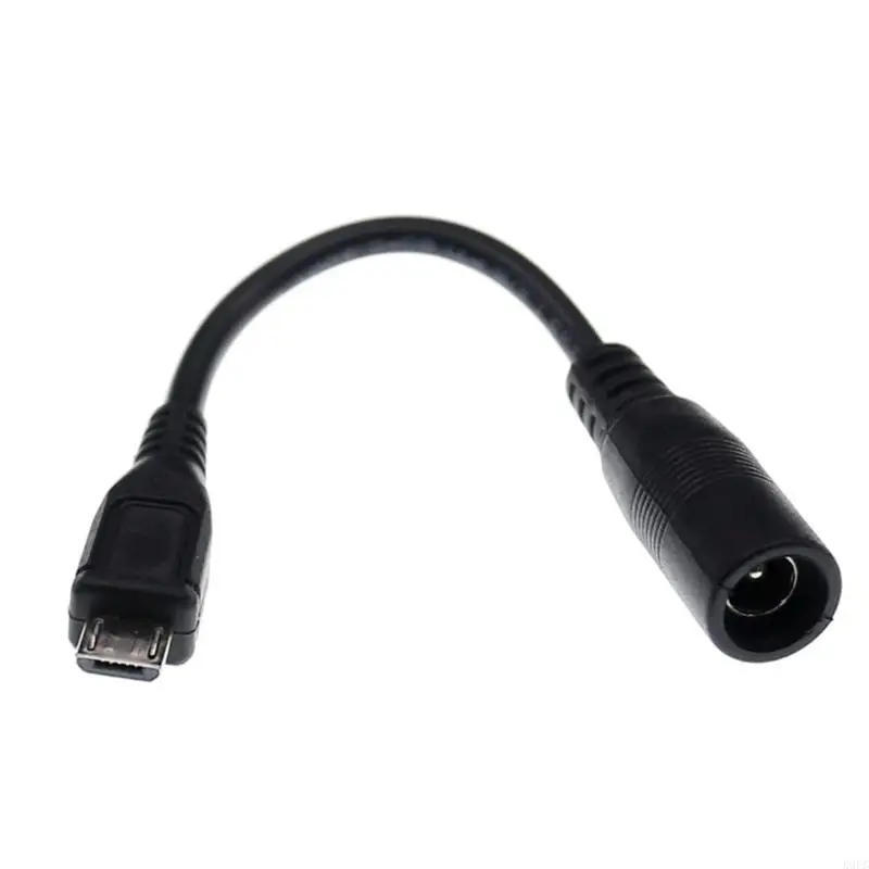 

K9FC DC5.5x2.1mm to Micro USB Male Connector Adapter Cord for Headphones Console