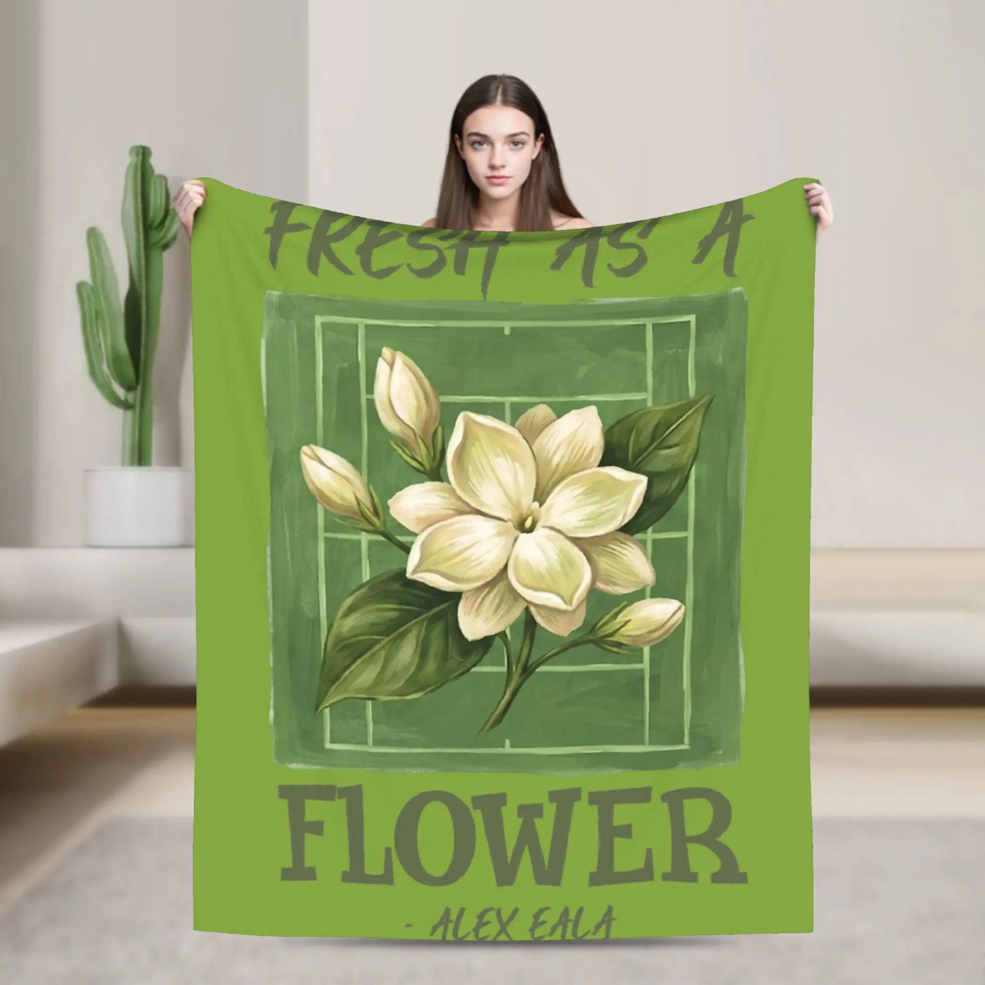 Alex Eala Sampaguita Blanket Tennis Player Fuzzy Awesome Warm Throw Blankets for Bedspread Summer