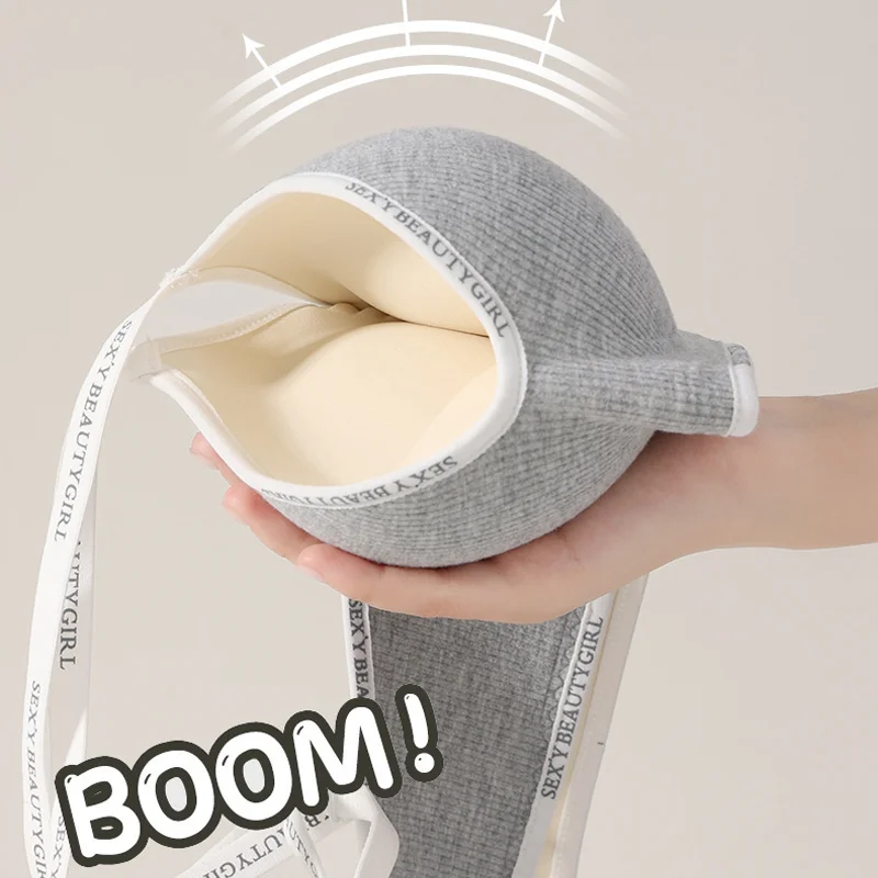 Dames Verdikte Push-Up Bh Anti-Verzakking Comfort Ondergoed Kleine Borst Sexy Backless Verzamel Bralette Geen Spoor Gewatteerde Lingerie