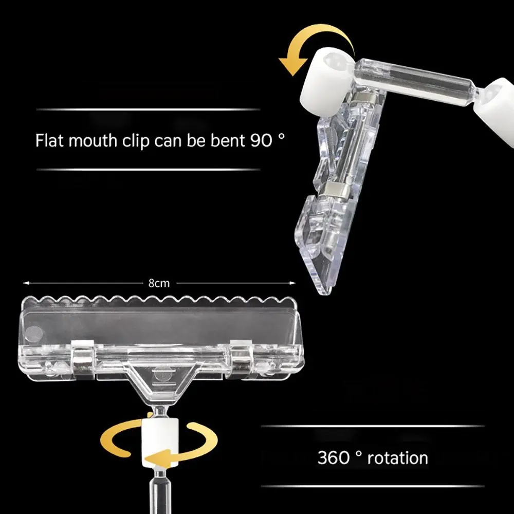 

1Pcs Promotion Clip Advertising Clip Transparent S/M/L Price Label Tag Clip Plastic Ads Card Holdet Sign Display Shelf Clamp