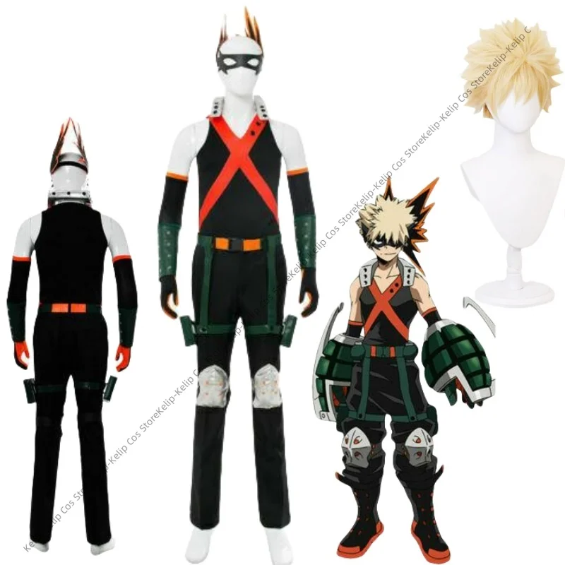 

Anime Bakugou Katsuki Cosplay Costume Wig Sets