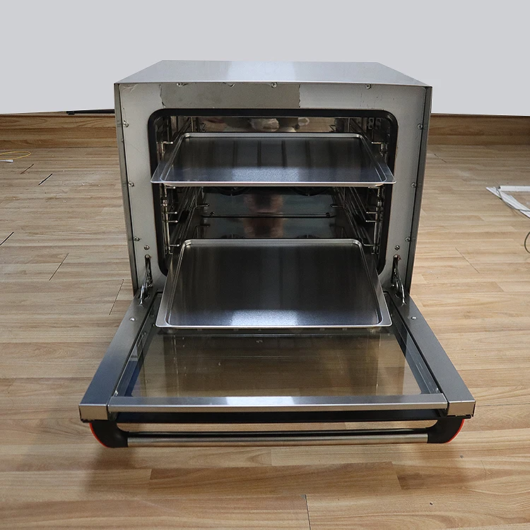 Factory Direct Sale 4 Trays Steam Convection Oven Stainless Steel Built-In Ovens Hot Air Convection Baking Oven