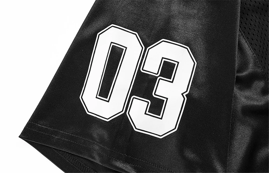 Vintage Jersey T-Shirt Men Y2K Graphic Letter Print Sport Breathable Tshirt Streetwear Harajuku Hip Hop Casual V-Neck Top Male
