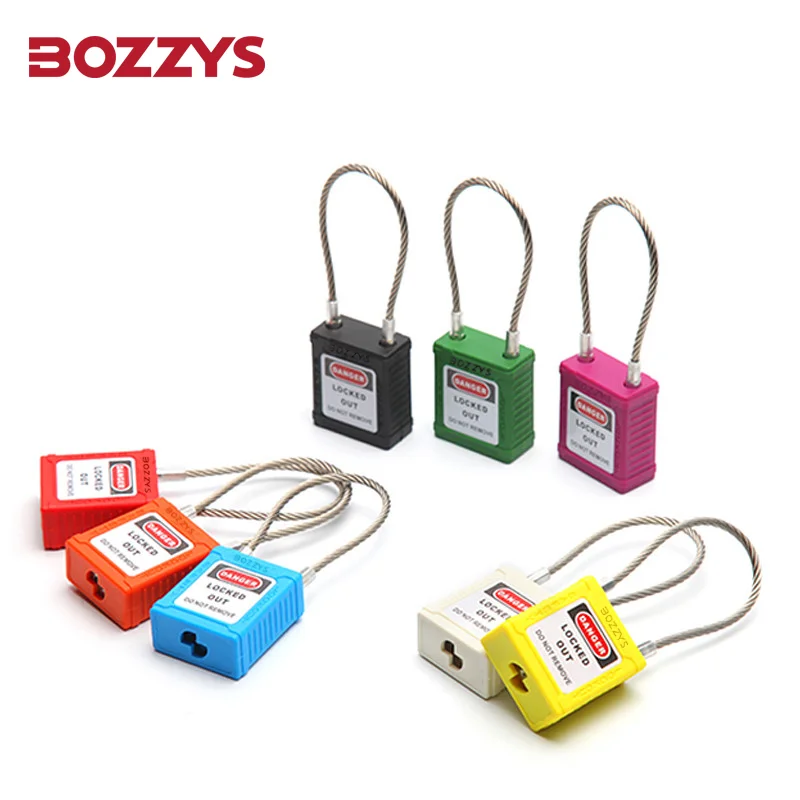 BOZZYS Lockout Padlock Loto Locks dengan Laser Coding dan Label Safety Padlocks untuk Industrial Lockout-Tagout