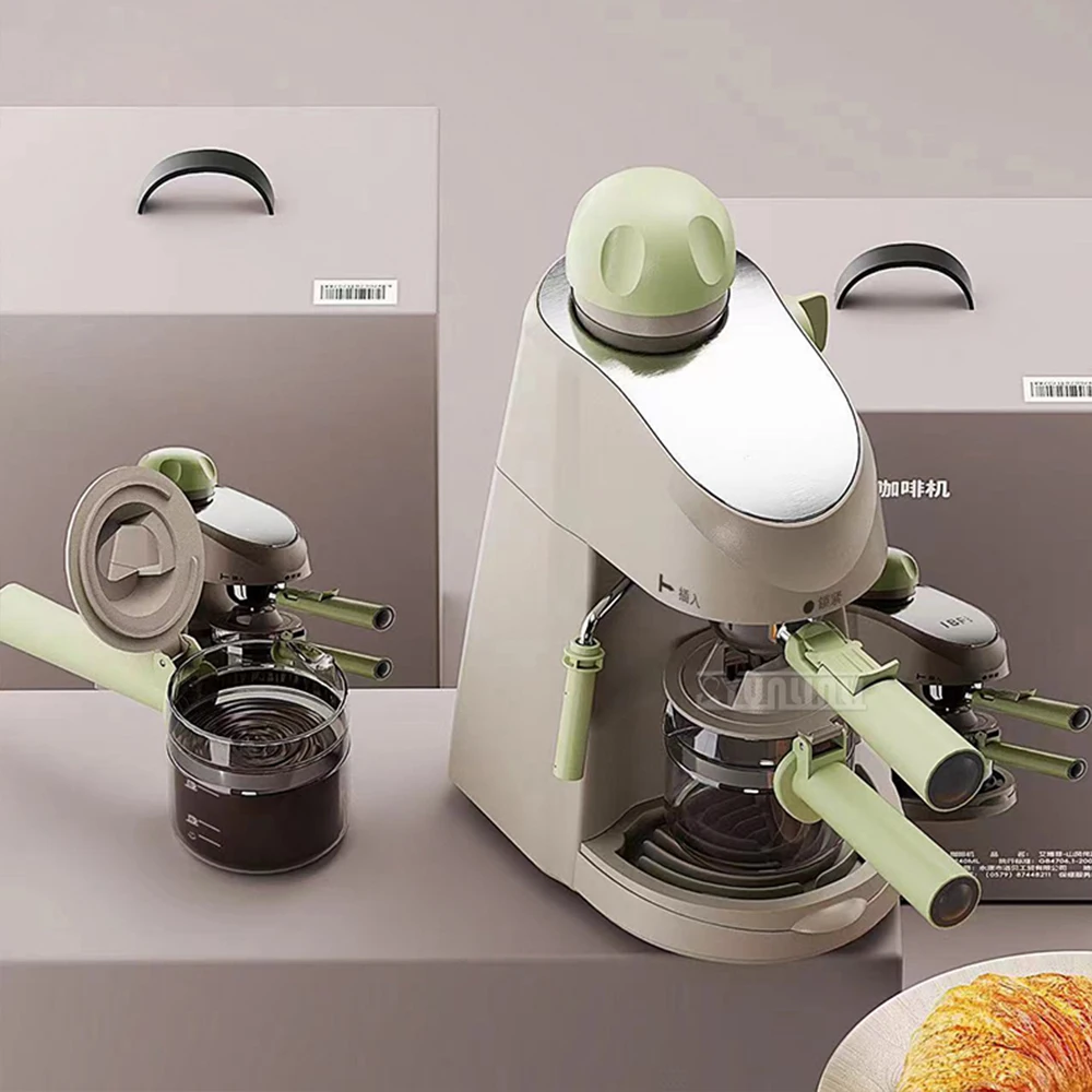 Портативная кофеварка с экстрактом, домашний Ретро полуавтоматический мини-кафе