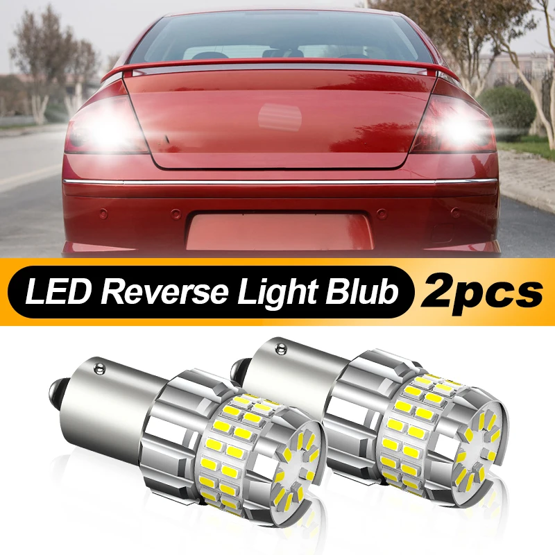 2x P21W LED Reverse Light Back Up Lamp 1156 7506 BA15S Bulb For Peugeot 206 207 307 407 208 508 2008 3008 5008 107 106 308 CC SW