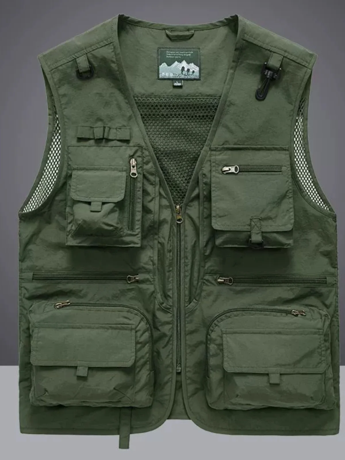 Large Size Multi-ket Men's Vest Outdoor Fiing Casual Loose Qui Dry Autumn Summer Fiing Vest Comfortable Workwear