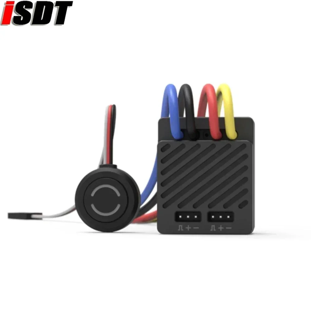 ISDT 2025 New ESC70 WP 1080 70A Brushed Motor ESC Waterproof 2-3S Phone Control Electronic Speed Controller for RC Car 1:10 1:8