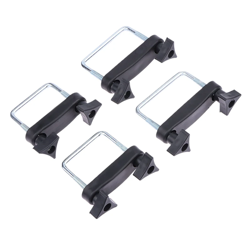 4 PCS High Quality Car Roof Rack Basket U-Bolt Clamps Mounting Fitting Kit Universal Luggage Frame Fixing Clip