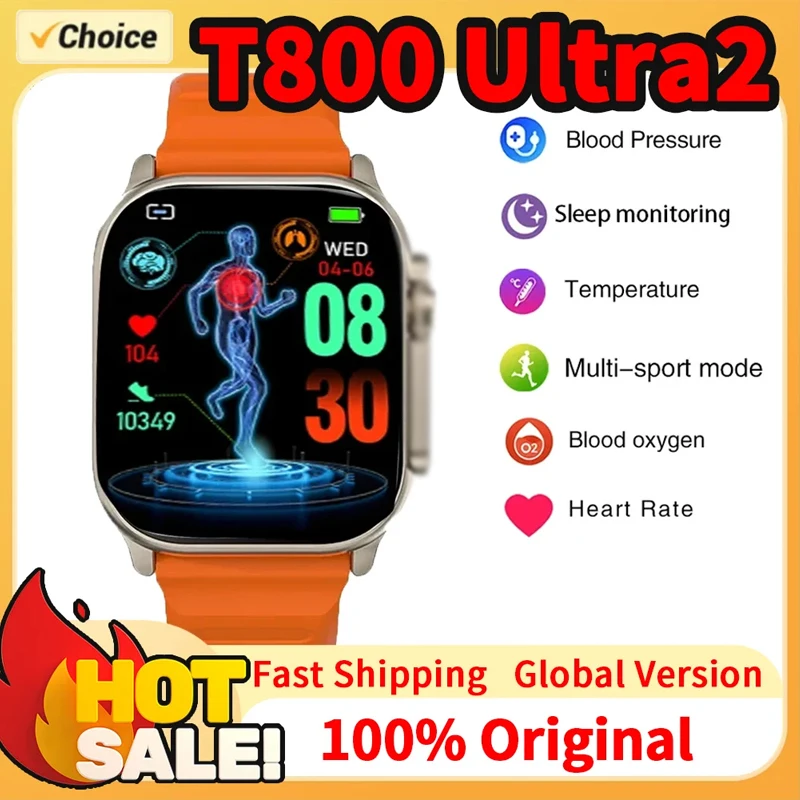 

Новые часы Смарт-часы 49 мм 2026 Новые мужские и женские Bluetooth-вызовы BT Музыкальные игры Смарт-часы с беспроводной зарядкой