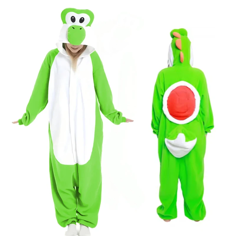 

Йоши, одежда для косплея для взрослых, комбинезоны, женские пижамы кигуруми для всего тела, рождественская одежда для сна, весь костюм, подарок на Хэллоуин