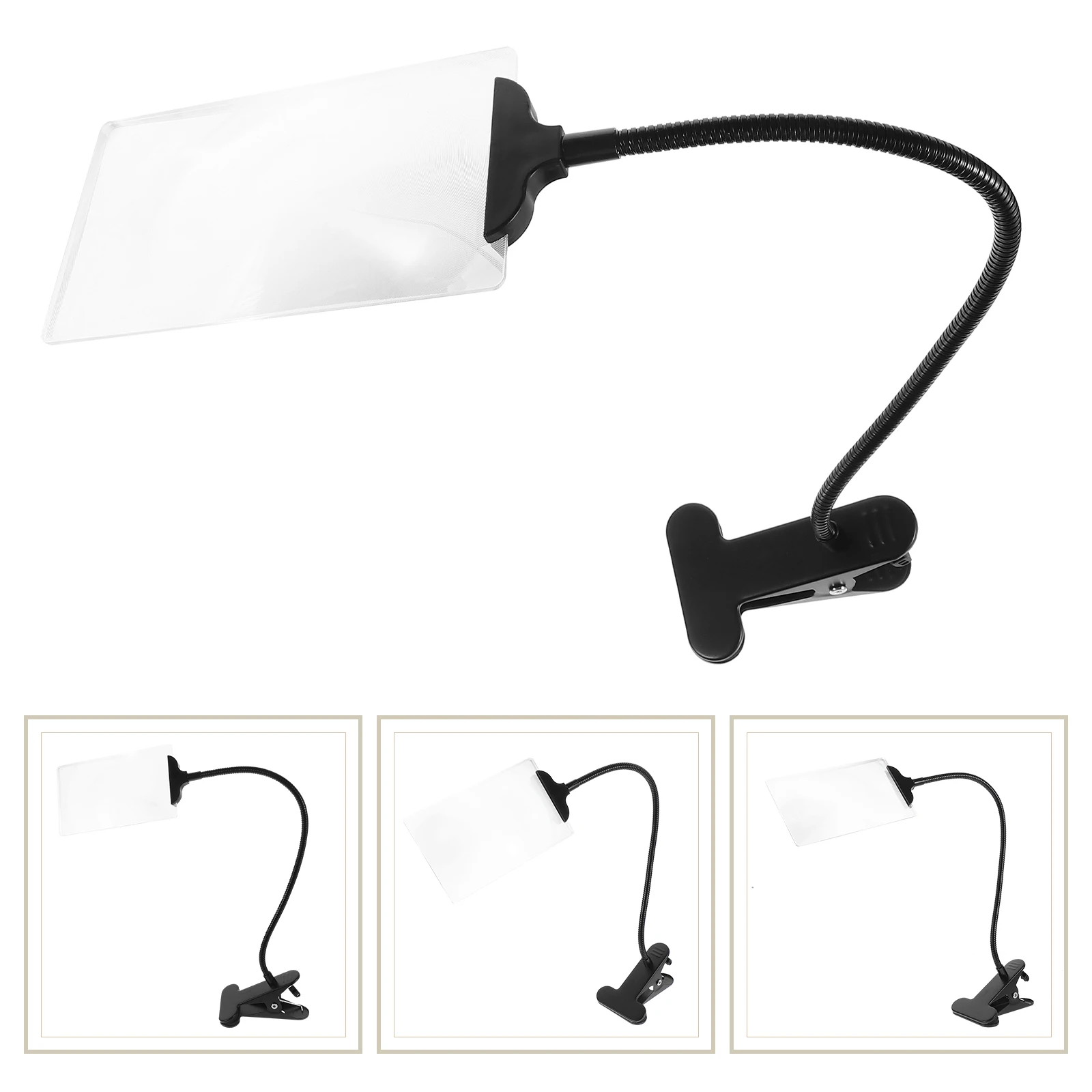 

Super Large HD Magnifier 5X Magnification Adjustable Angle Reading Handwork Sewing Maintenance Watch Repair Durable for Elder