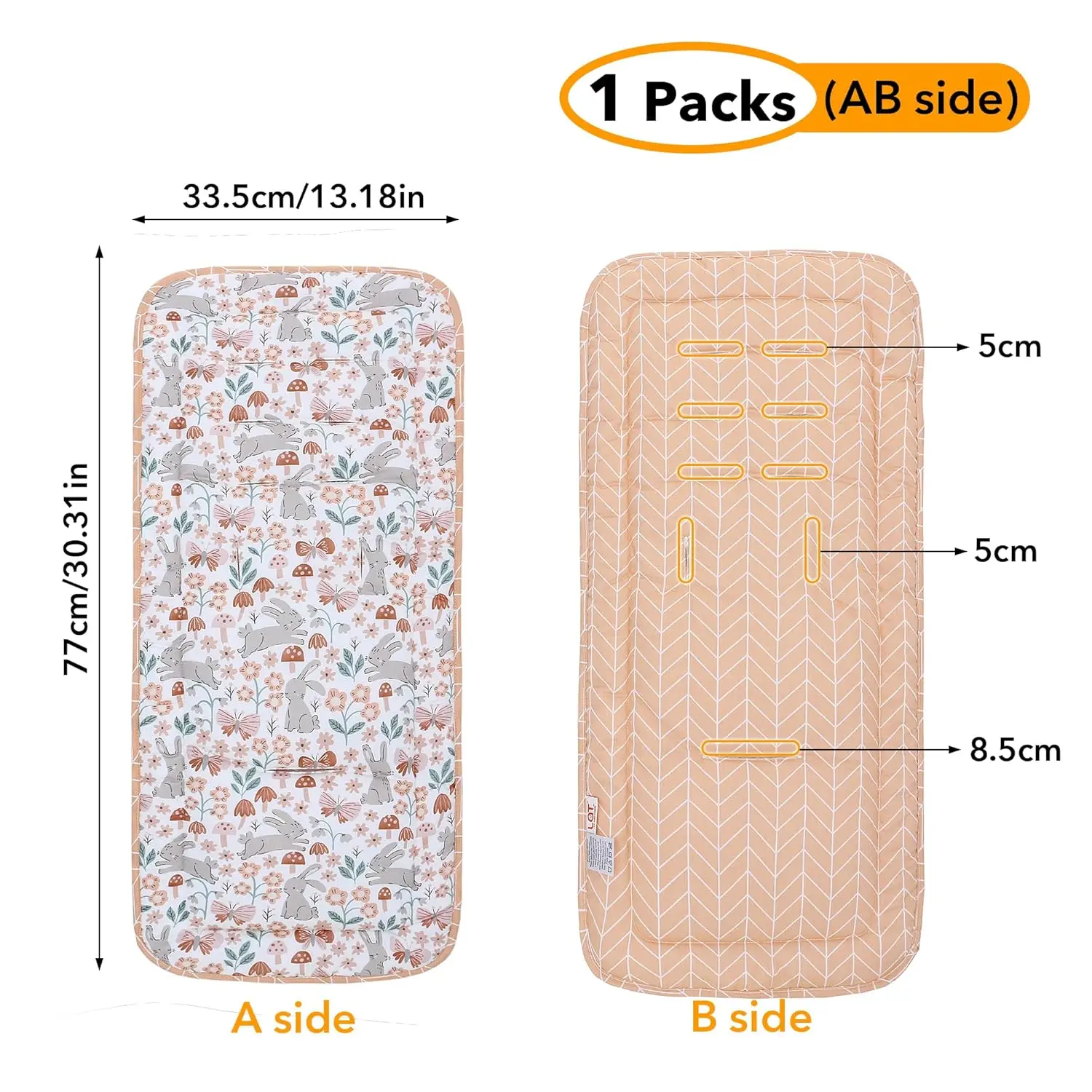 Stroller Seat Liner para Baby Pushchair, Assento de carro, Cadeira Mat, Criança Trolley Colchão, Almofada de fraldas, Acessórios Almofada Infantil