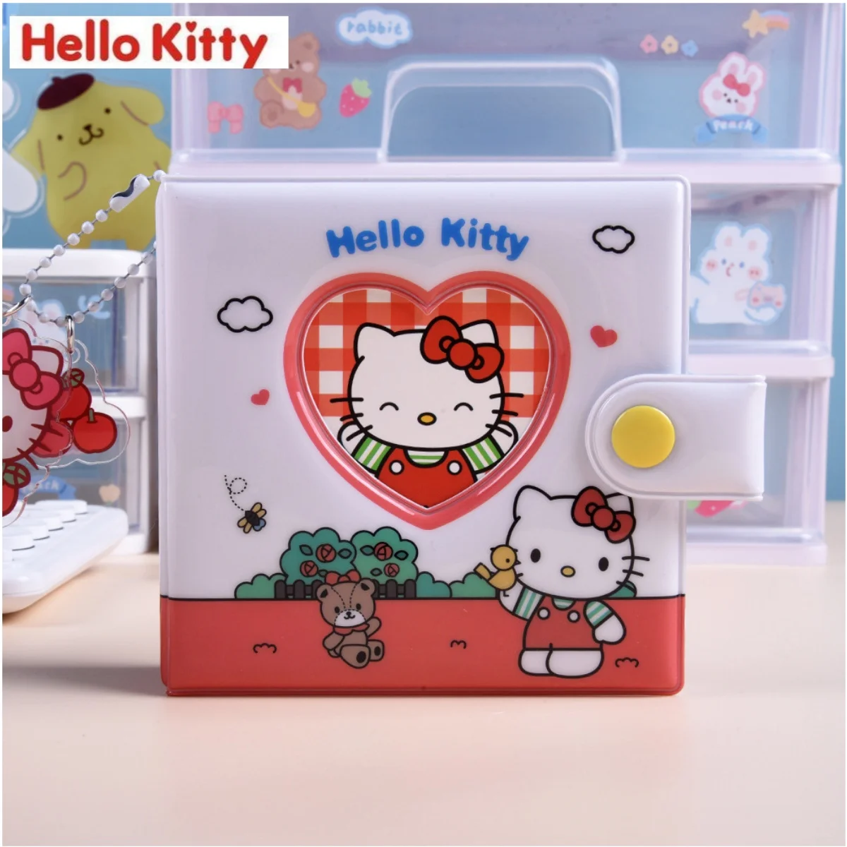 

Kawaii hello kitty anime peripheral photo album storage album Sanrio cartoon loose leaf 3-inch photo polaroid album female