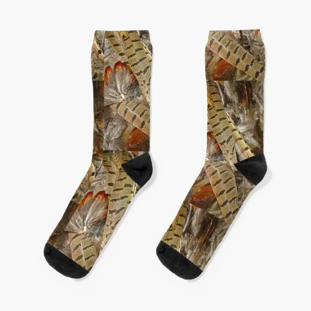 

pheasant feathers 2 Socks loose christmas gifts Rugby Men Socks Women's