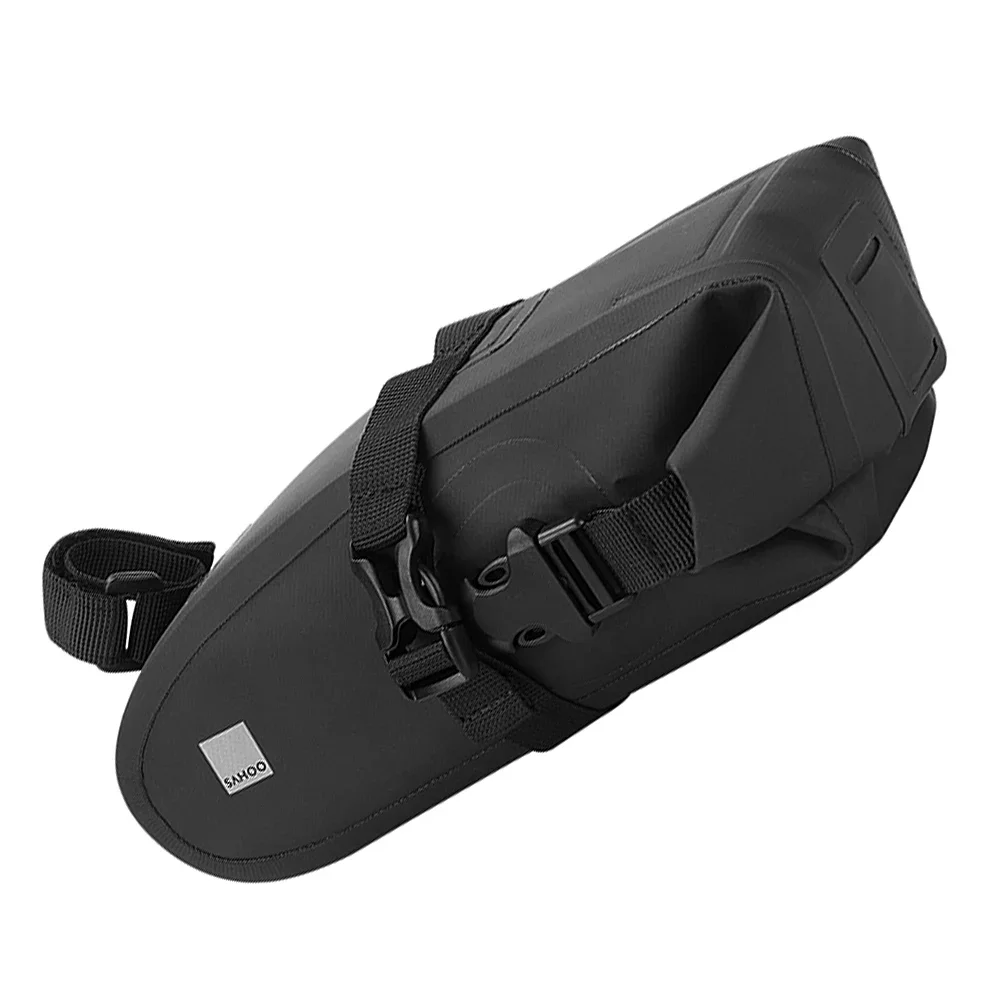 SAHOO 131363-SA Bicycle Saddle Bag Rain Proof Bike Seat Post Pannier Reflective Cycling Storage Tail Pouch Rear Dry Pack