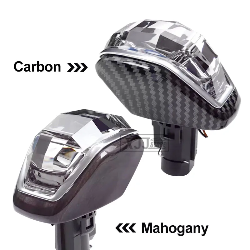 ラウンド用品・アクセサリー Yasuhiro 2024 NEW Crystal Gear Shift Knob Carbon Fiber Wooden Gears