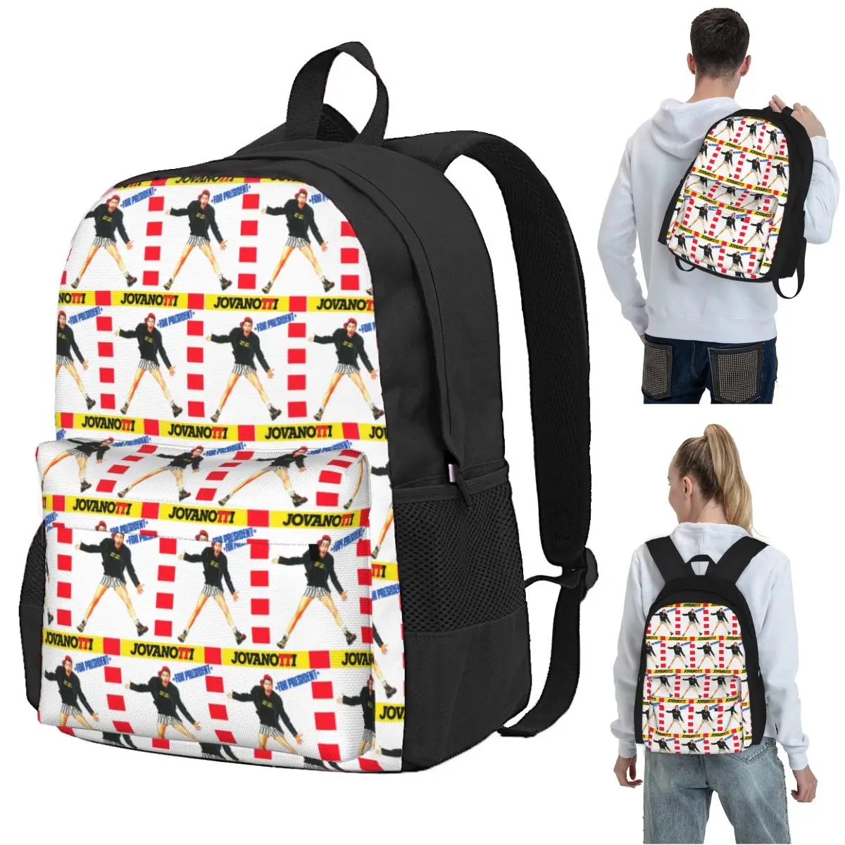 

Jovanotti Backpack Student BookBag Kids School Bag Laptop Shoulder Bags for Boys Girls