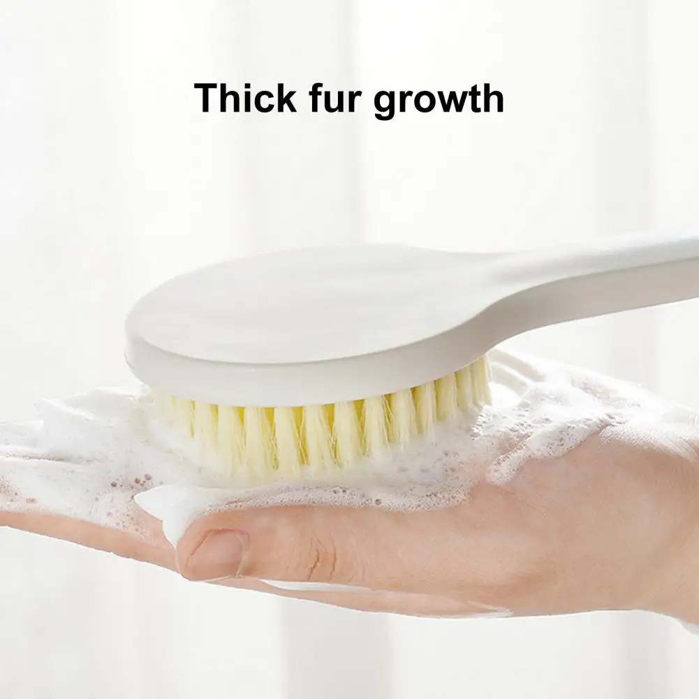 Back Scrubber Brush Shower Brush with Handle Long Handle Back Scrubber for Shower Nylon Bristles Bath Brush Body for Men